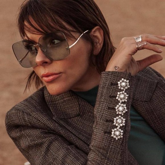 rimless oversized glasses